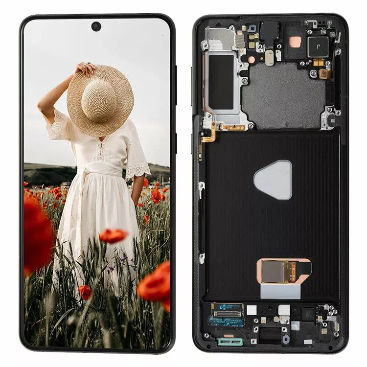 सॅमसंग गॅलेक्सी एस 21 प्लस एलसीडी डिस्प्ले टच स्क्रीन असेंब्ली रिप्लेसमेंटसाठी