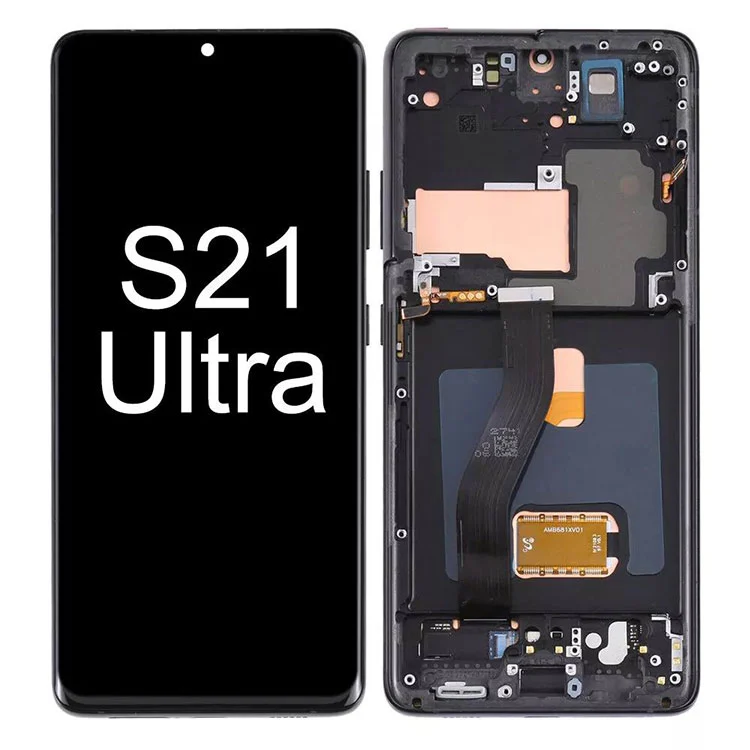 सॅमसंग गॅलेक्सी एस 21 अल्ट्रा एलसीडी डिस्प्ले टच स्क्रीन असेंब्ली रिप्लेसमेंटसाठी